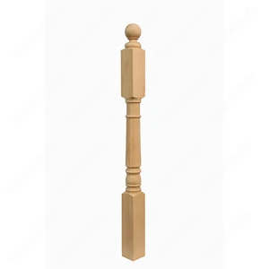 Image 2 of PR201 S1 Classic Colonial 3*3*48 Unfinished Maple Stair Post sold at Floors & Baths Pro's