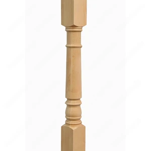 Image 3 of PR201 S1 Classic Colonial 3*3*48 Unfinished Maple Stair Post sold at Floors & Baths Pro's