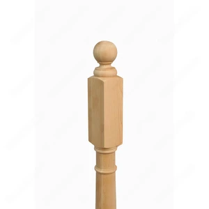 Image 4 of PR201 S1 Classic Colonial 3*3*48 Unfinished Maple Stair Post sold at Floors & Baths Pro's