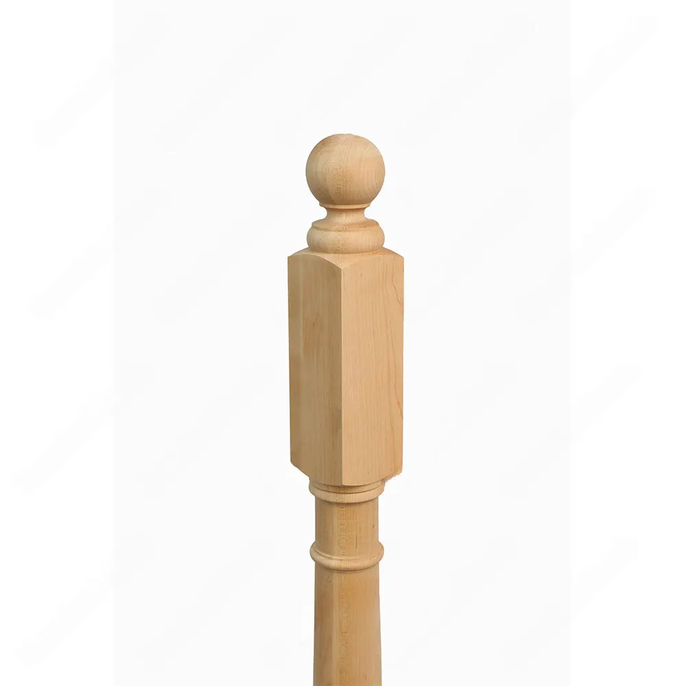 PR201 S1 Classic Colonial 3*3*48 Unfinished Maple Stair Post