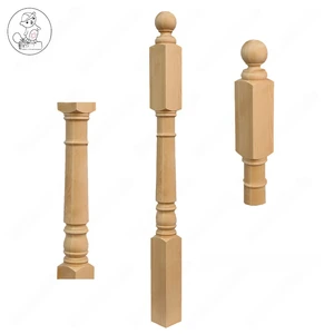 Image 5 of PR201 S1 Classic Colonial 3*3*48 Unfinished Maple Stair Post sold at Floors & Baths Pro's