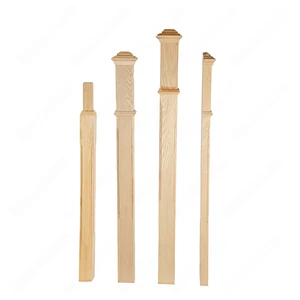 Image 7 of PF102 F2 Chamfered 3, 3-1/2 Unfinished Red Oak Square stair Post sold at Floors & Baths Pro's