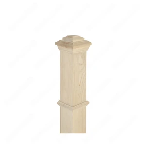 PF200 F0 Plain 3 1/2*48 Unfinished Maple Square stair Post | Floors & Baths Pro's