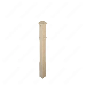 Image 3 of PF202 F2 Chamfer 3 1/2*48 Unfinished Maple Square stair Post sold at Floors & Baths Pro's