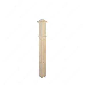 Image 3 of PF207 F7 Embosed 3 1/2*48 Unfinished Maple Stair Post sold at Floors & Baths Pro's