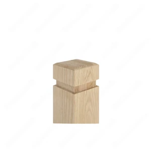 Image 3 of PM101 1260 Unfinished Red Oak Stair Post (Available in Metal Frame) sold at Floors & Baths Pro's