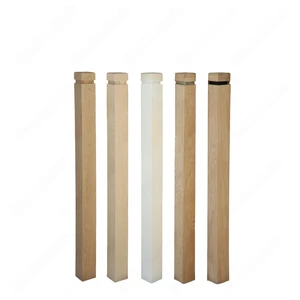 Image 4 of PM101 1260 Unfinished Red Oak Stair Post (Available in Metal Frame) sold at Floors & Baths Pro's
