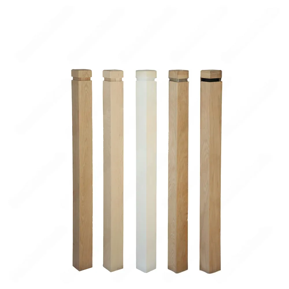 PM101 1260 Unfinished Red Oak Stair Post (Available in Metal Frame)