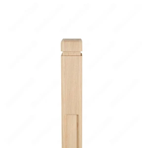 Image 4 of PM101 1261 Unfinished Red Oak Stair Post (Available in Metal Frame) sold at Floors & Baths Pro's