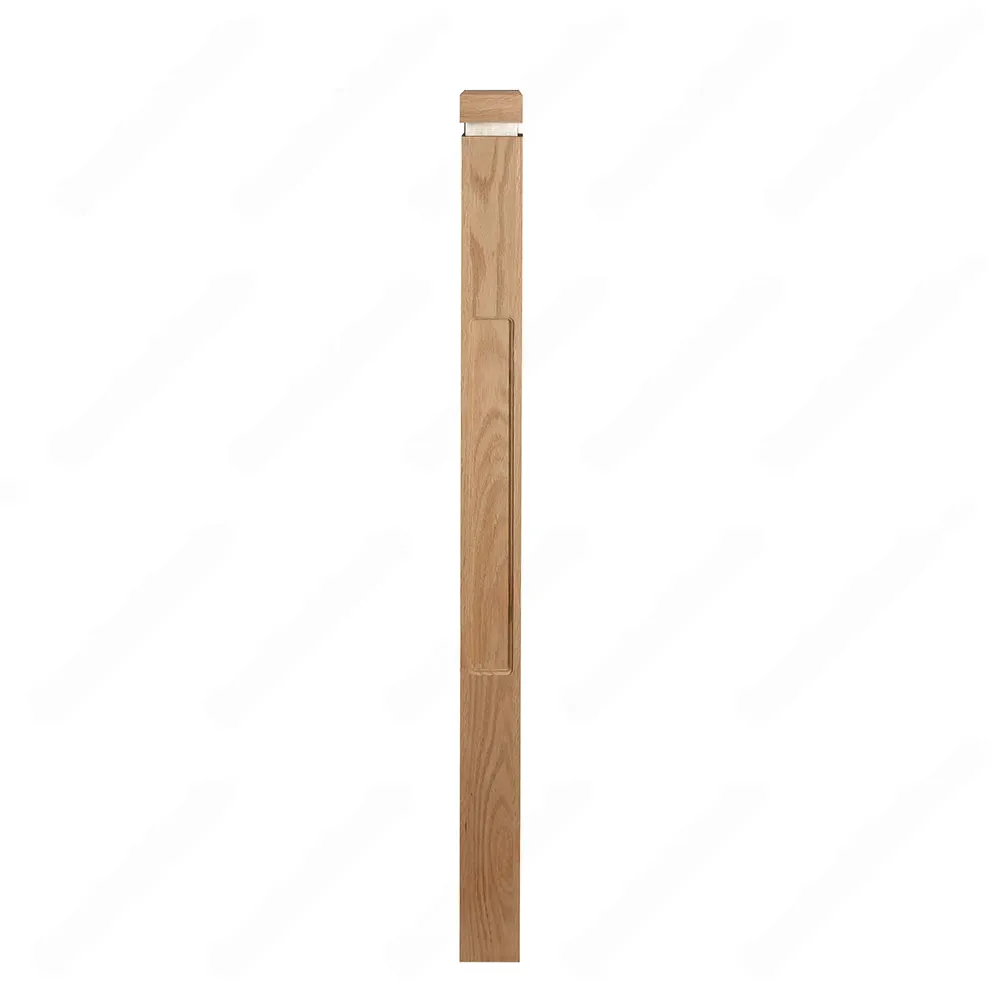 PM101 1261 Unfinished Red Oak Stair Post (Available in Metal Frame)