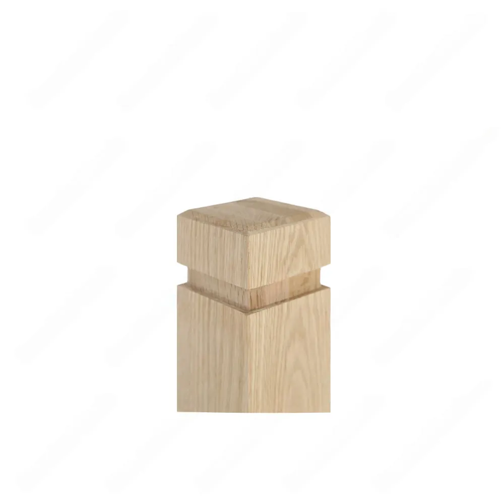 PM101 1263 Unfinished Red Oak Stair Post (Available in Metal Frame)