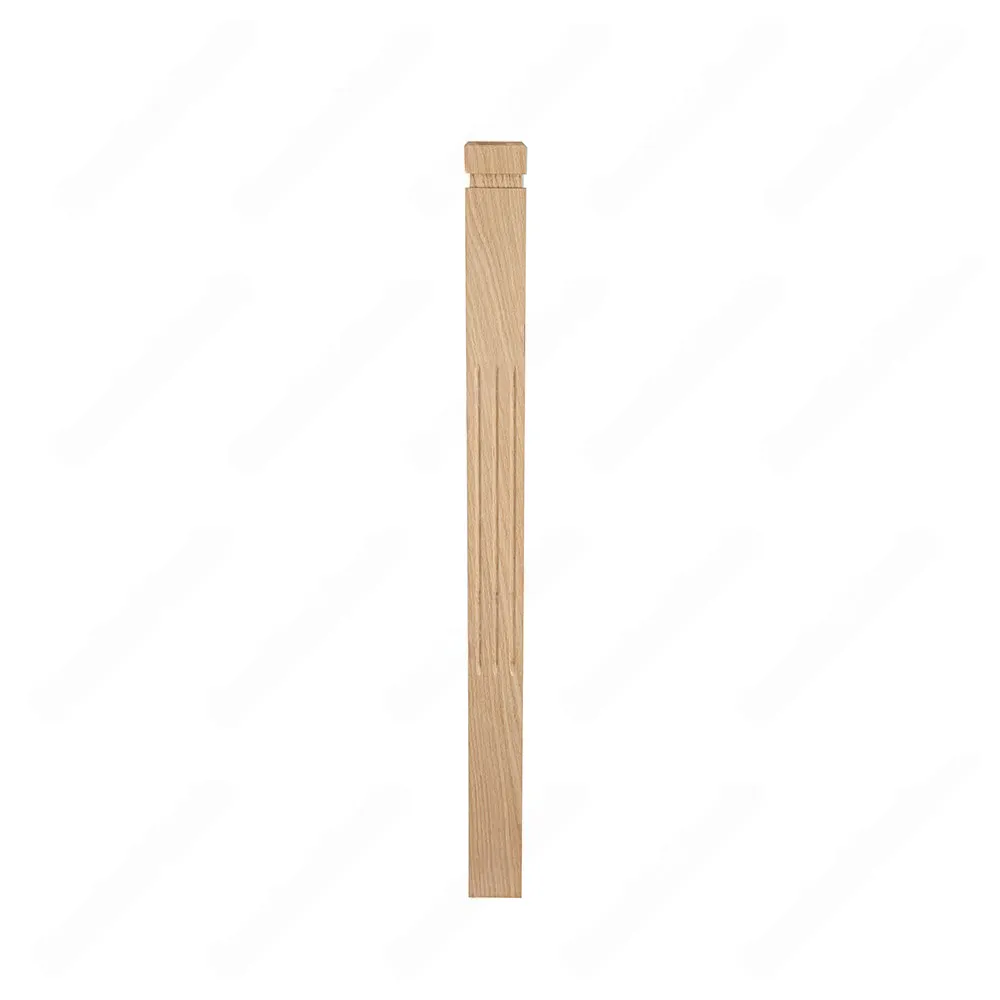 PM101 1263 Unfinished Red Oak Stair Post (Available in Metal Frame)