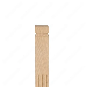Image 6 of PM101 1263 Unfinished Red Oak Stair Post (Available in Metal Frame) sold at Floors & Baths Pro's