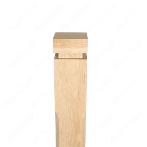 Image 2 of PM101 1264 Unfinished Red Oak Stair Post (Available in Metal Frame) sold at Floors & Baths Pro's