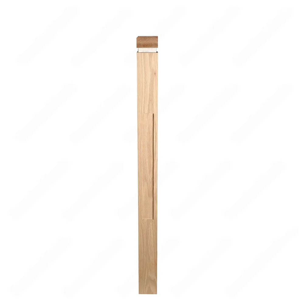 PM101 1265 Unfinished Red Oak Stair Post (Available in Metal Frame)