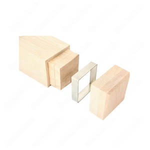 Image 5 of PM101 1267 Unfinished Red Oak Stair Post (Available in Metal Frame) sold at Floors & Baths Pro's