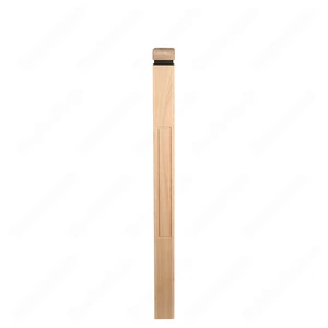 Image 6 of PM101 1267 Unfinished Red Oak Stair Post (Available in Metal Frame) sold at Floors & Baths Pro's