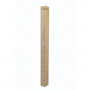 PM101 1269 Unfinished Red Oak Stair Post (Available in Metal Frame) | Floors & Baths Pro's
