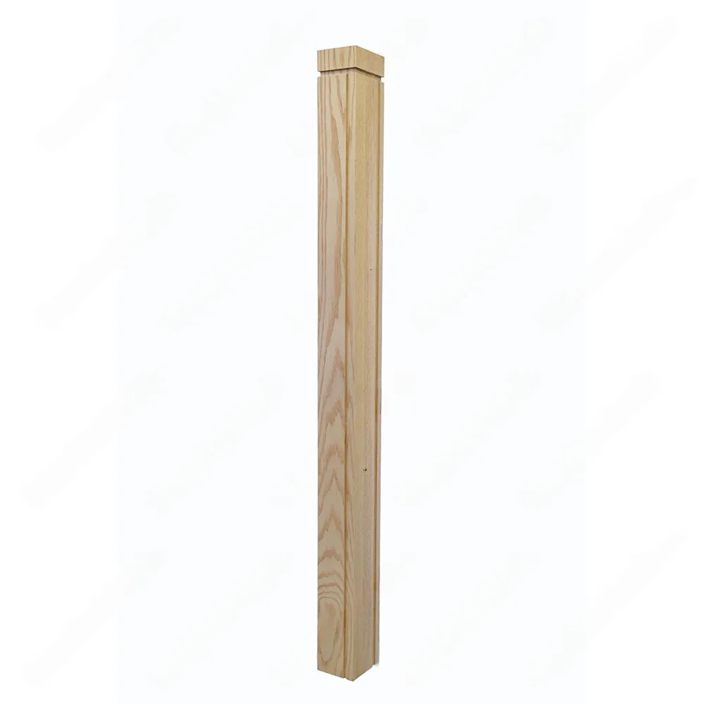PM101 1269 Unfinished Red Oak Stair Post (Available in Metal Frame)