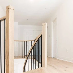 Image 5 of PM201 1260 Unfinished Maple Stair Post (Available in Metal Frame) sold at Floors & Baths Pro's