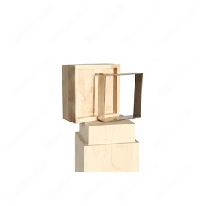 Image 6 of PM201 1260 Unfinished Maple Stair Post (Available in Metal Frame) sold at Floors & Baths Pro's