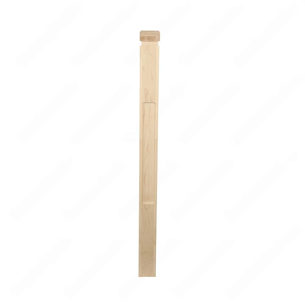 PM201 1261 Unfinished Maple Stair Post (Available in Metal Frame)