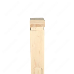 Image 2 of PM201 1261 Unfinished Maple Stair Post (Available in Metal Frame) sold at Floors & Baths Pro's