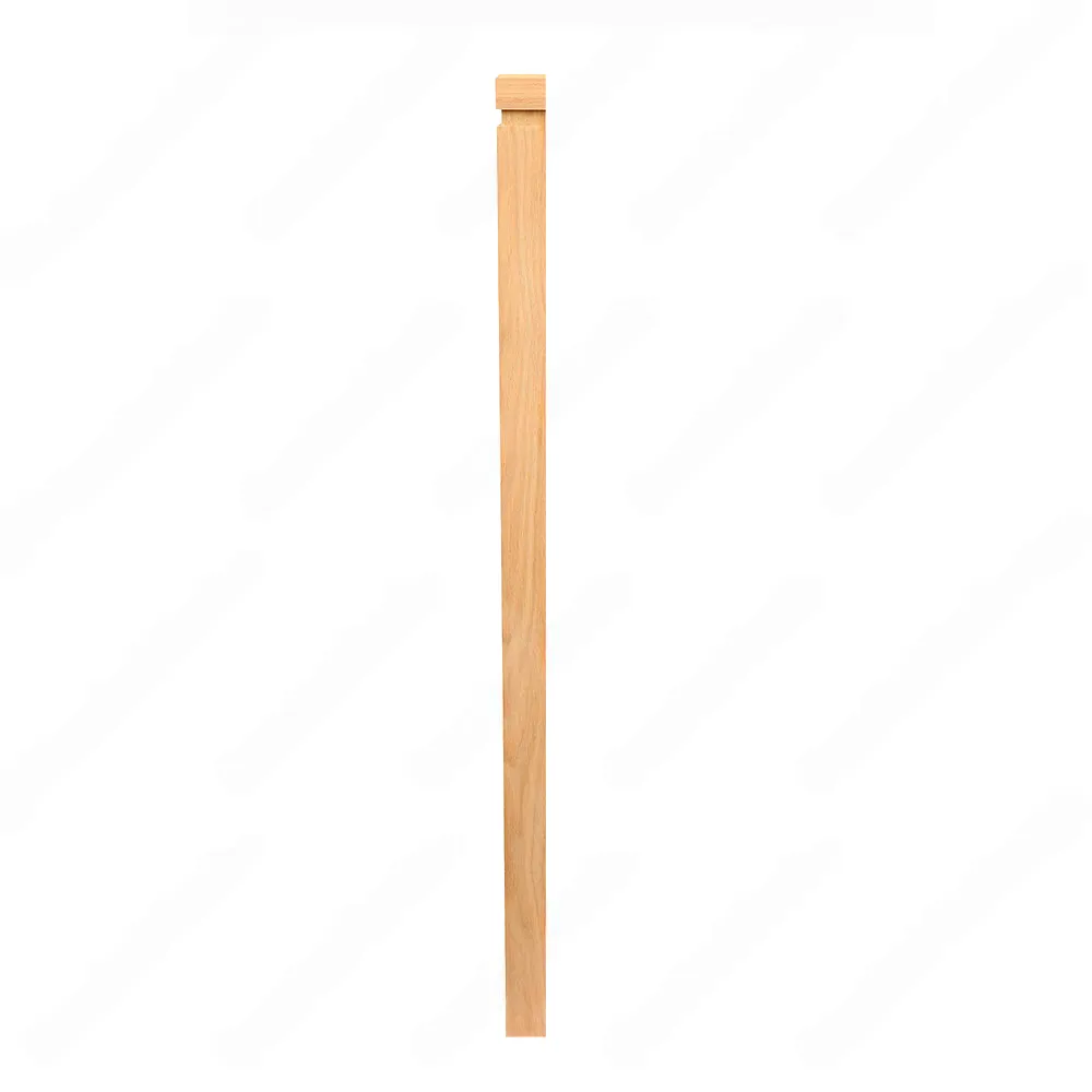 HPM101 1260 Plain 3 1/2*48 Half Post Unfinished Red Oak Half stair Post