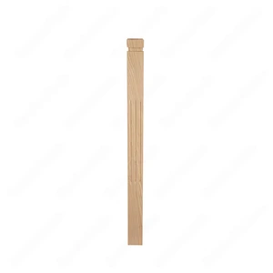 PM201 1263 Unfinished Maple Stair Post (Available in Metal Frame) | Floors & Baths Pro's