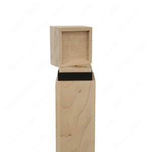 Image 6 of PM201 1263 Unfinished Maple Stair Post (Available in Metal Frame) sold at Floors & Baths Pro's