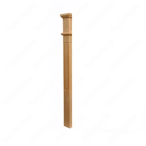  HPM103 F1267 Plain 3 1/2*48 Half Post Unfinished Red Oak Half stair Post 