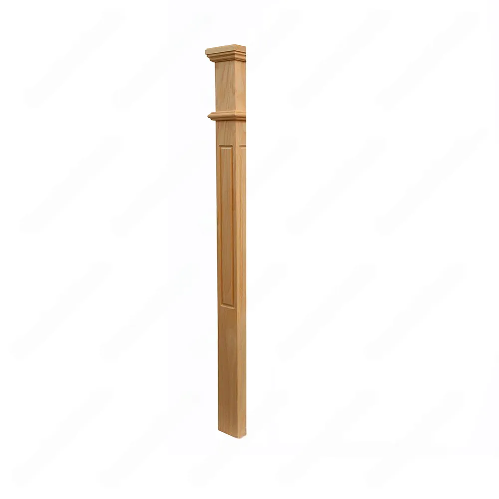 HPM103 F1267 Plain 3 1/2*48 Half Post Unfinished Red Oak Half stair Post