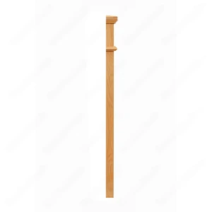 HPM103 F1260 Plain 3 1/2*48 Half Post Unfinished Red Oak Half stair Post | Floors & Baths Pro's