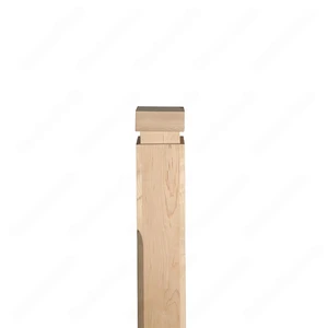 PM201 1264 Unfinished Maple Stair Post (Available in Metal Frame) | Floors & Baths Pro's