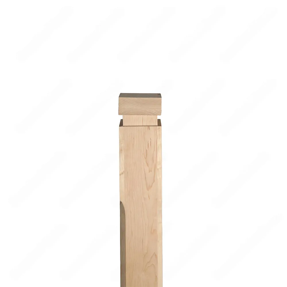 PM201 1264 Unfinished Maple Stair Post (Available in Metal Frame)