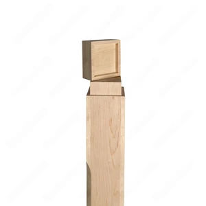 Image 3 of PM201 1264 Unfinished Maple Stair Post (Available in Metal Frame) sold at Floors & Baths Pro's