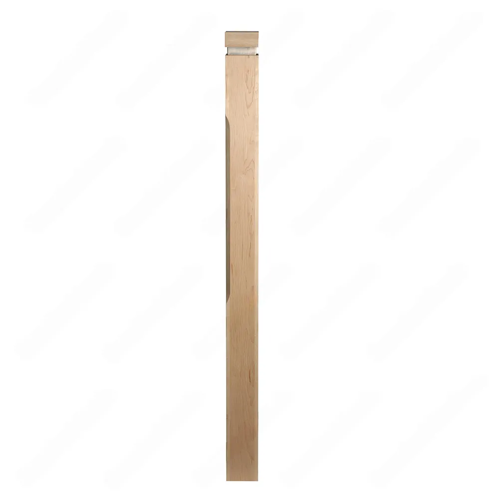 PM201 1264 Unfinished Maple Stair Post (Available in Metal Frame)