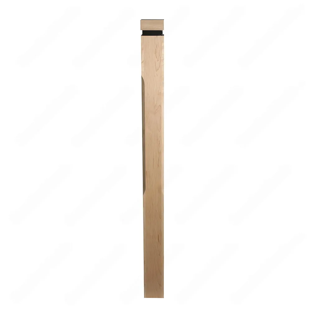 PM201 1264 Unfinished Maple Stair Post (Available in Metal Frame)