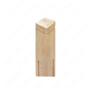 Image 2 of PM201 1265 Unfinished Maple Stair Post (Available in Metal Frame) sold at Floors & Baths Pro's