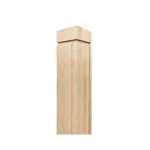 PM201 1269 Unfinished Maple Stair Post (Available in Metal Frame) | Floors & Baths Pro's