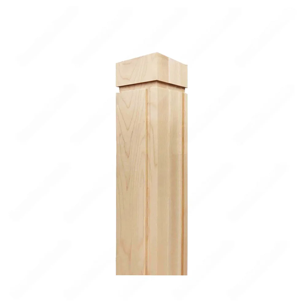 PM201 1269 Unfinished Maple Stair Post (Available in Metal Frame)