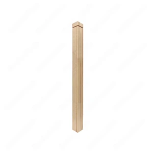 Image 2 of PM201 1269 Unfinished Maple Stair Post (Available in Metal Frame) sold at Floors & Baths Pro's