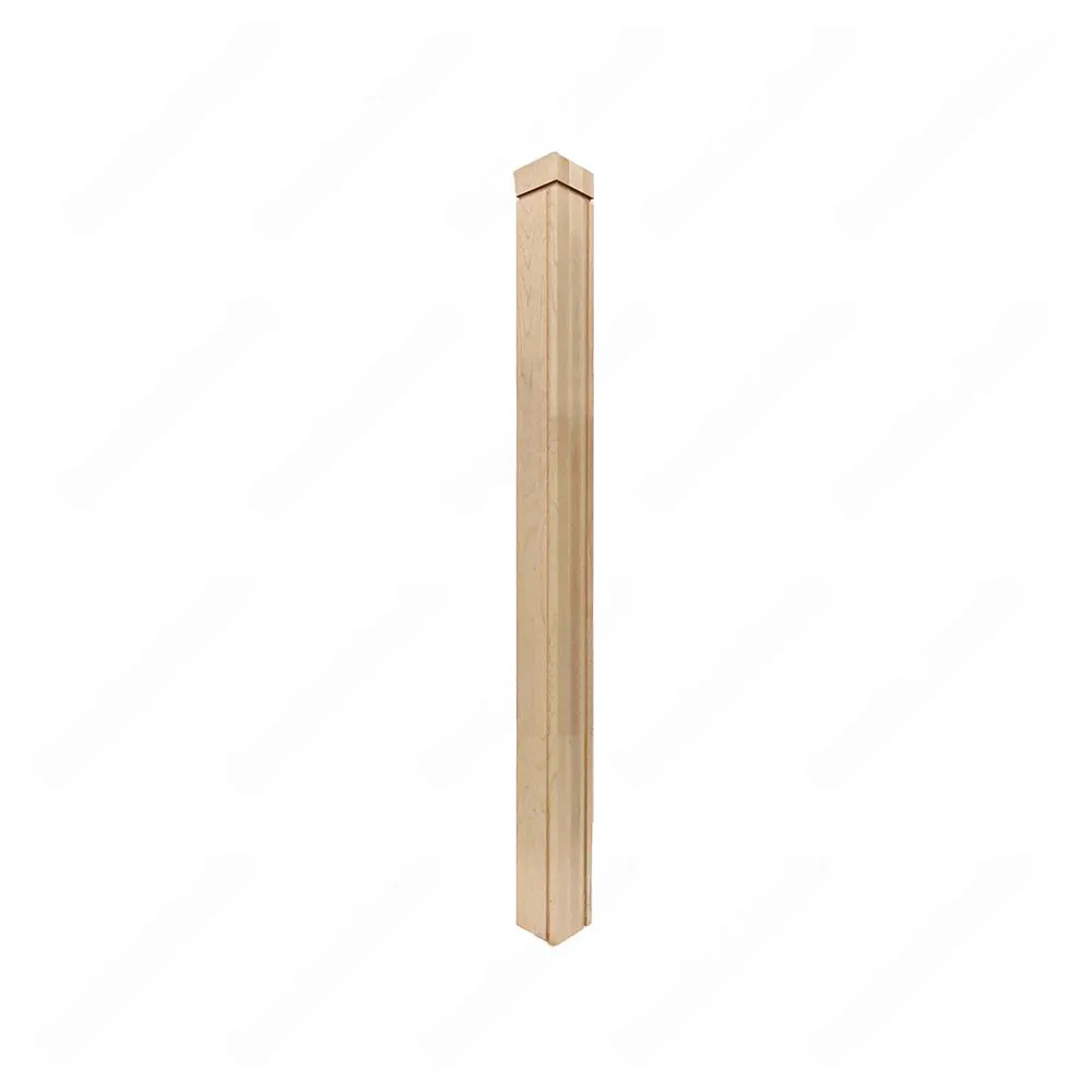 PM201 1269 Unfinished Maple Stair Post (Available in Metal Frame)