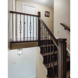 Image 6 of PM201 1269 Unfinished Maple Stair Post (Available in Metal Frame) sold at Floors & Baths Pro's