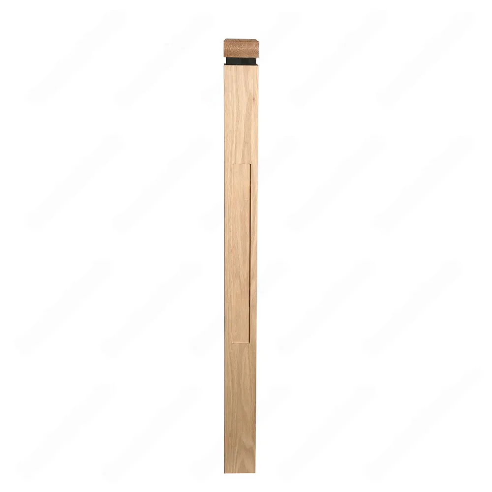 PM301 1265 Unfinished White Oak Stair Post (Available in Metal Frame)