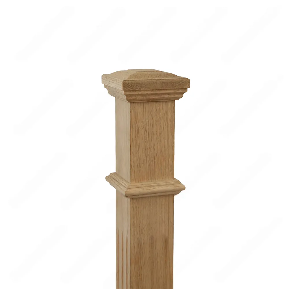 PM103 F1263 Unfinished Red Oak Stair Post