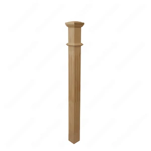Image 3 of PM103 F1263 Unfinished Red Oak Stair Post sold at Floors & Baths Pro's
