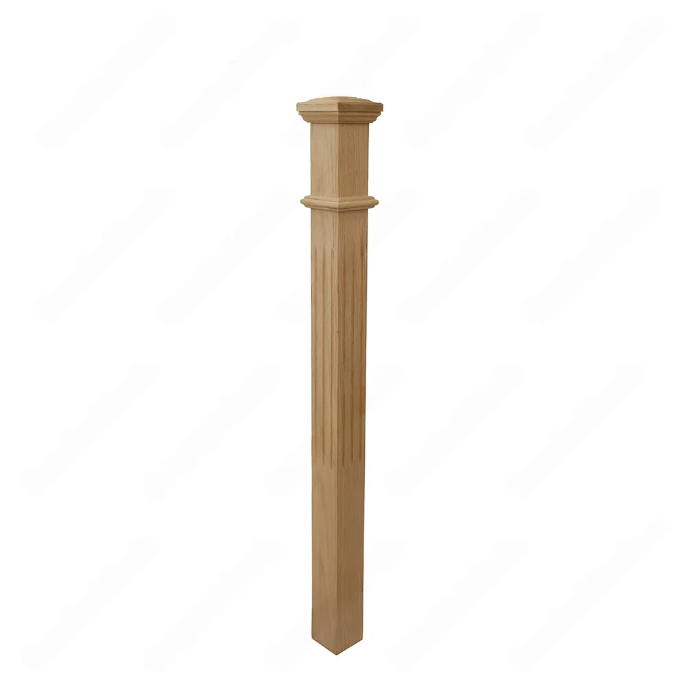 PM103 F1263 Unfinished Red Oak Stair Post