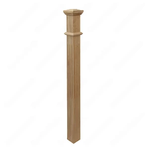 Image 5 of PM103 F1263 Unfinished Red Oak Stair Post sold at Floors & Baths Pro's