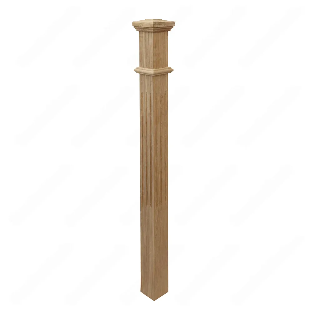 PM103 F1263 Unfinished Red Oak Stair Post